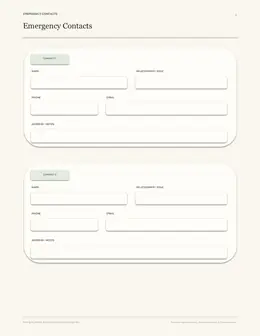 Page 6 — Emergency Contacts